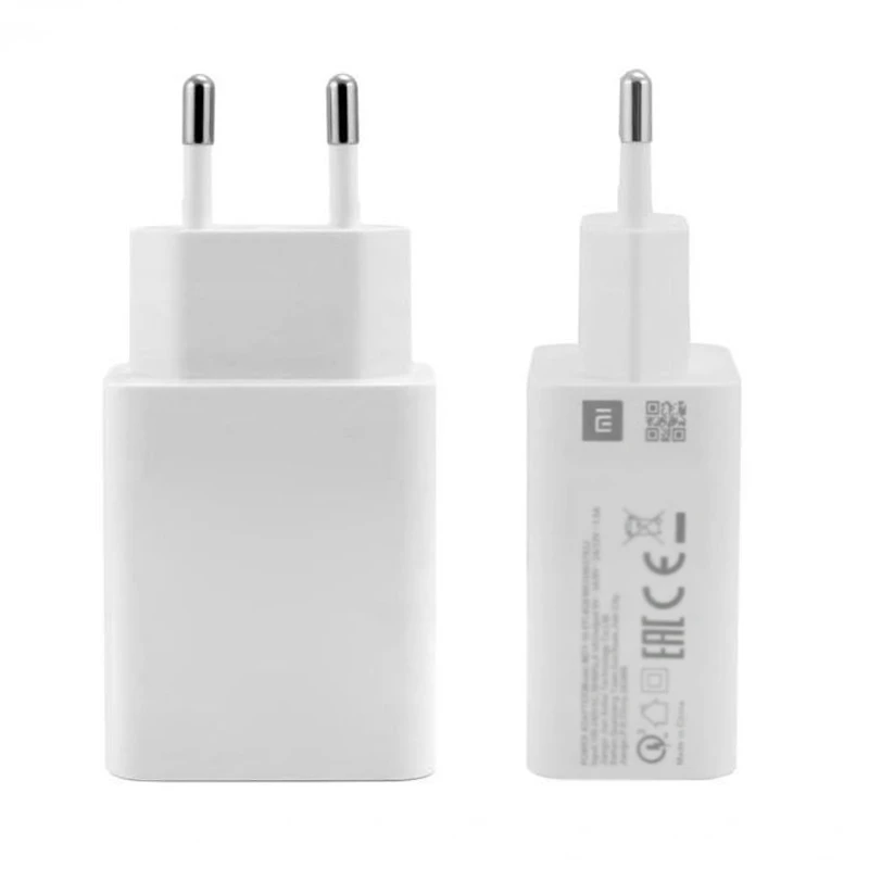 شارژر دیواری فست شارژ Xiaomi MDY-10-EF 3A QC3 سرجعبه + کابل Type-C