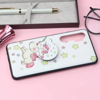 قاب فانتزی برجسته + پاپ سوکت کد7 شیائومی Mi Note 10 Lite