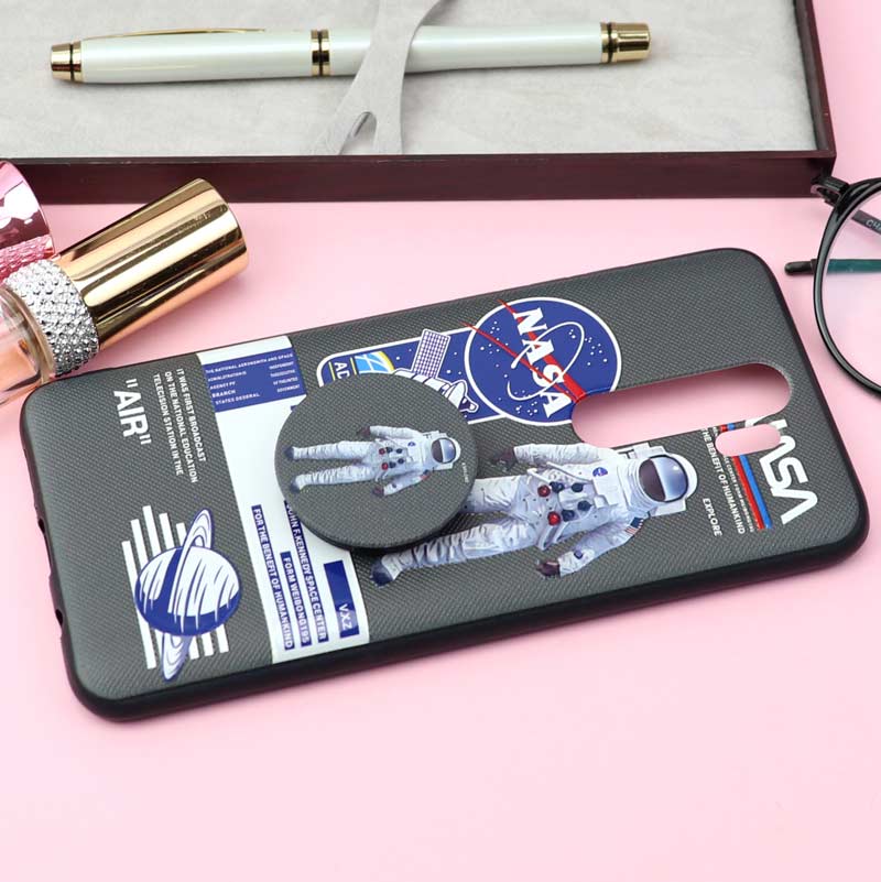 قاب فانتزی برجسته + پاپ سوکت کد19 شیائومی Redmi Note 8 Pro