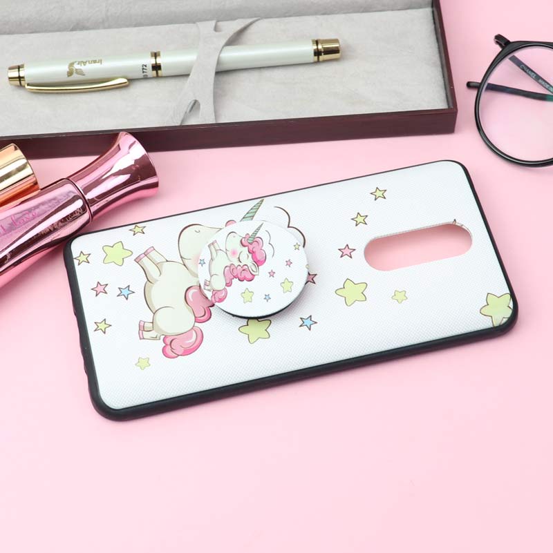 قاب فانتزی برجسته + پاپ سوکت کد7 شیائومی Redmi 8