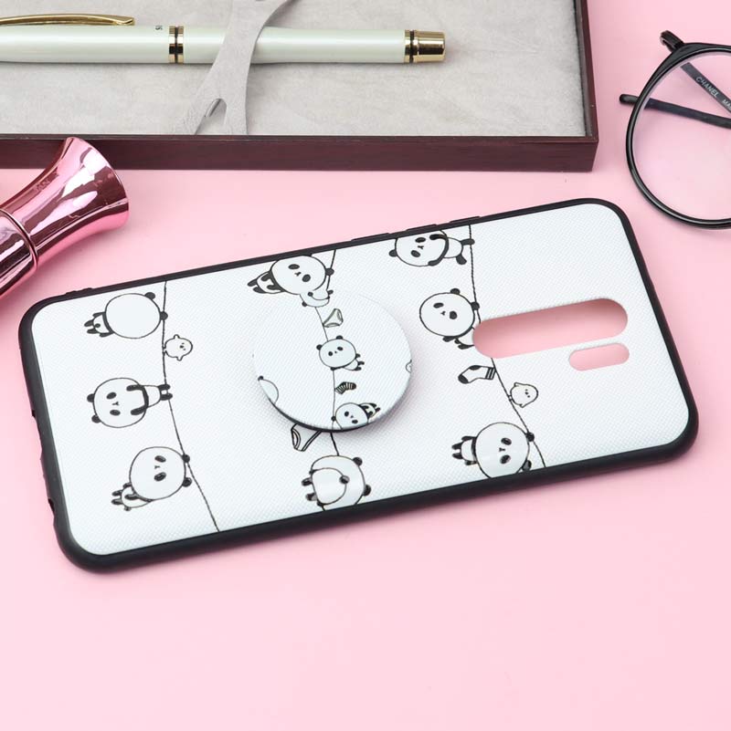 قاب فانتزی برجسته + پاپ سوکت کد12 شیائومی Redmi 9