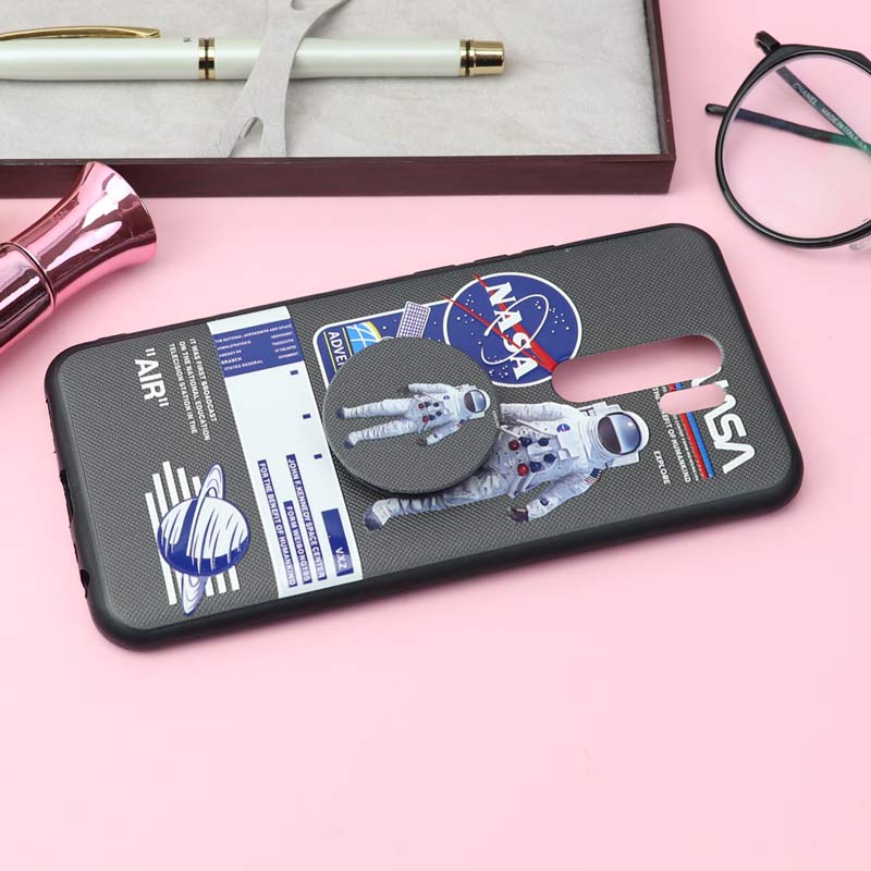 قاب فانتزی برجسته + پاپ سوکت کد18 شیائومی Redmi 9