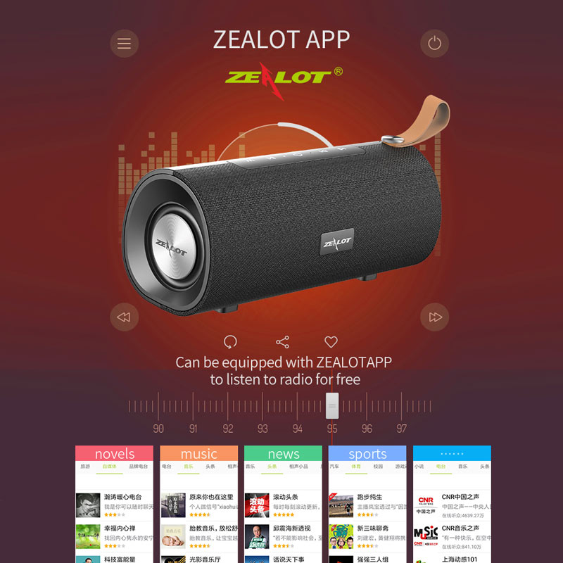 اسپیکر بلوتوثی رم و فلش خور Zealot S30