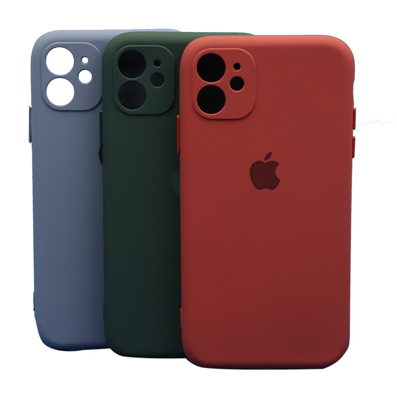 قاب طرح سیلیکونی محافظ لنزدار iPhone 11
