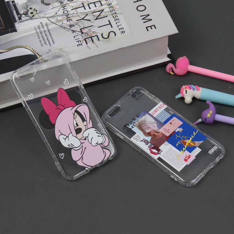 قاب ژله ای بی رنگ طرحدار آیفون iPhone 6 / 6s