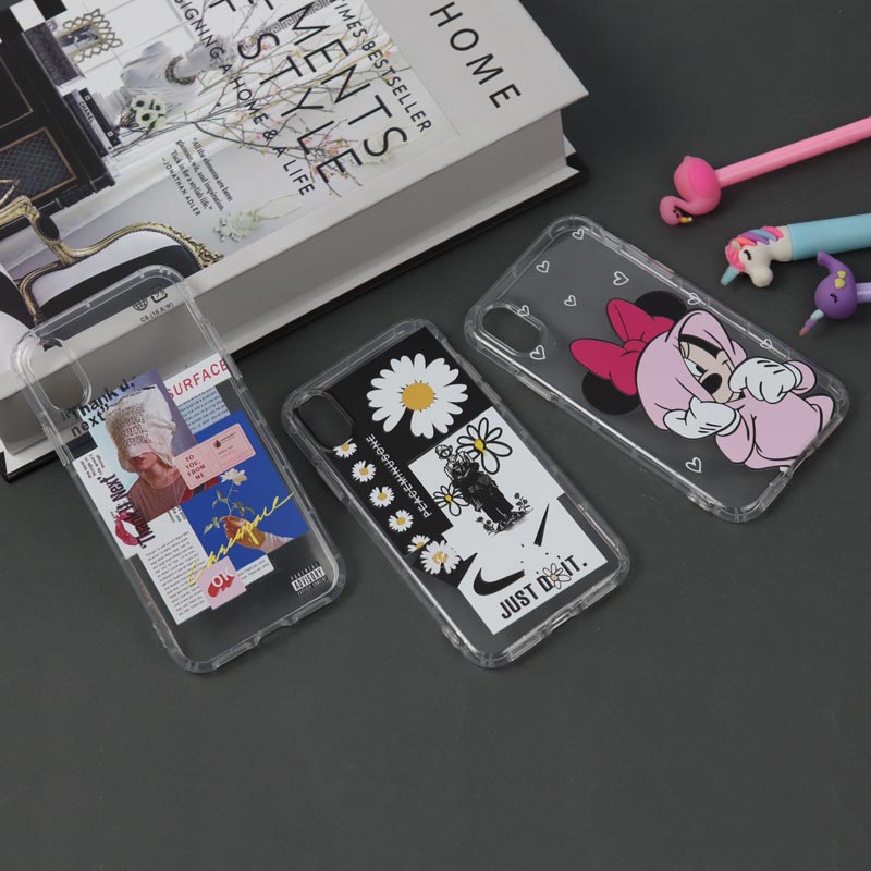 قاب ژله ای بی رنگ طرحدار آیفون iPhone X/XS