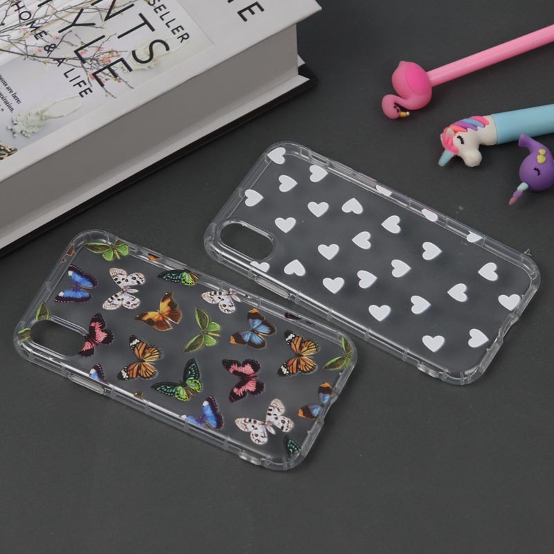قاب ژله ای بی رنگ طرحدار آیفون iPhone X/XS