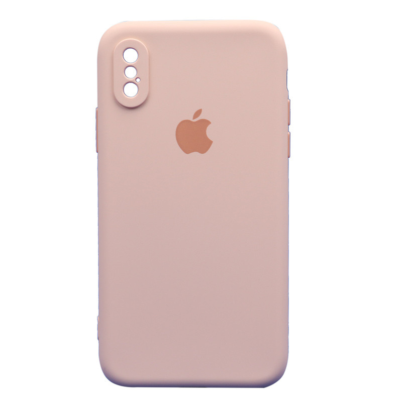 قاب طرح سیلیکونی محافظ لنزدار iPhone X/XS