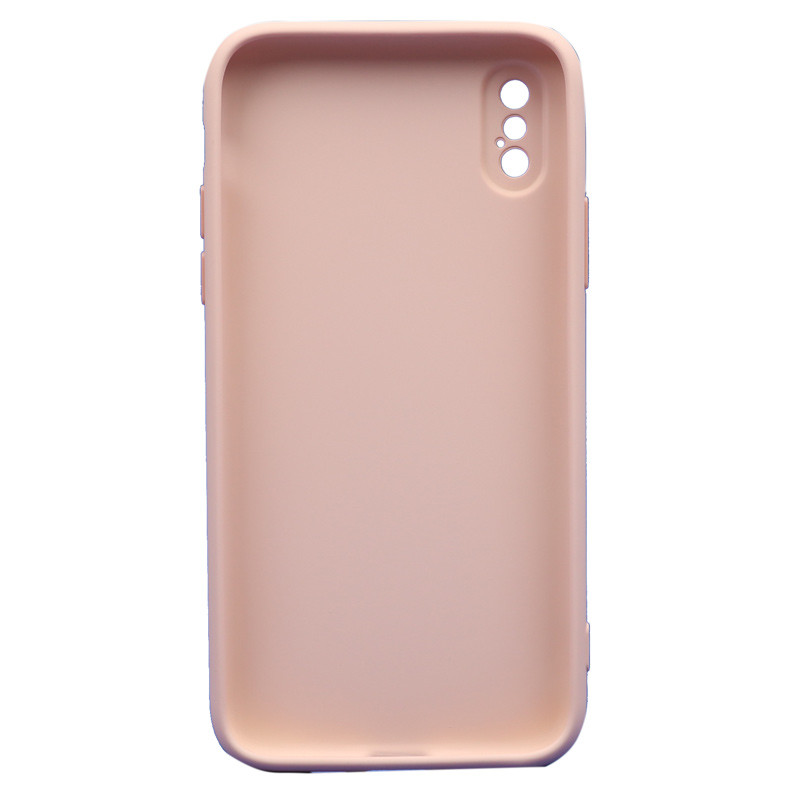 قاب طرح سیلیکونی محافظ لنزدار iPhone X/XS