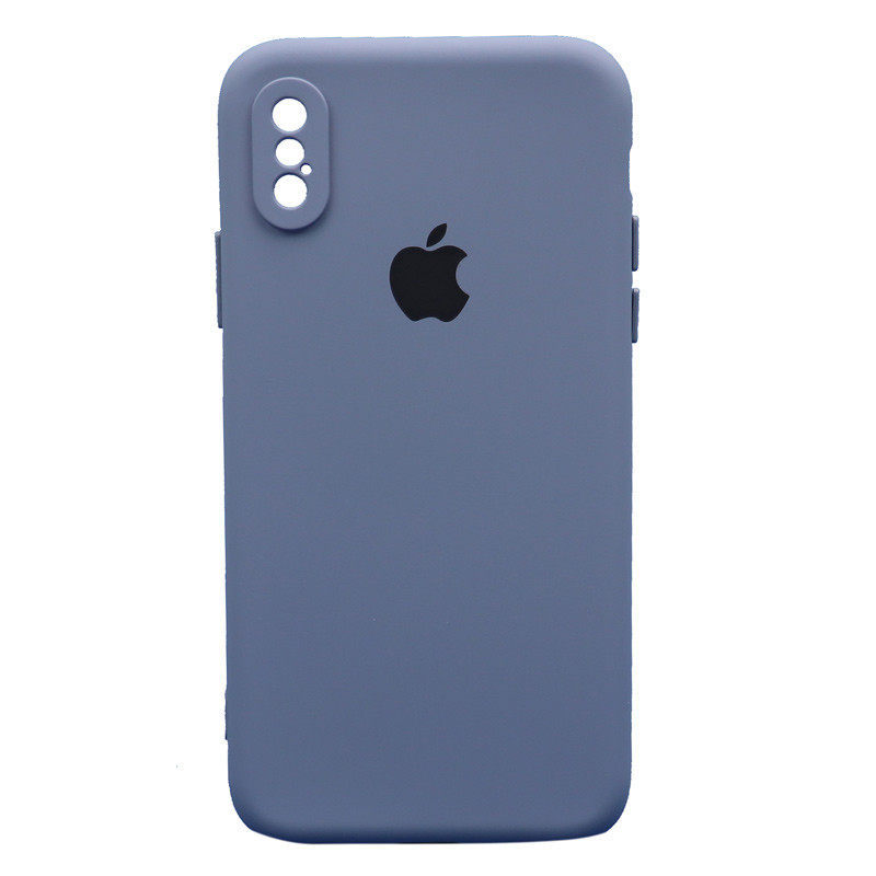 قاب طرح سیلیکونی محافظ لنزدار iPhone X/XS