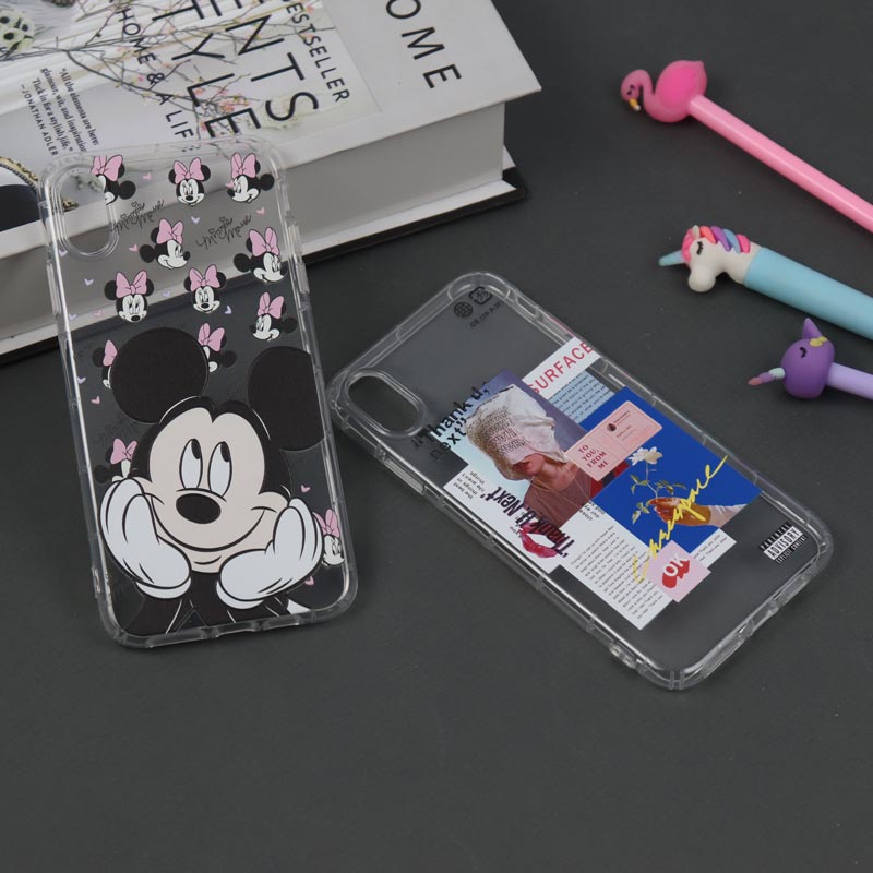 قاب ژله ای بی رنگ طرحدار آیفون iPhone XS Max