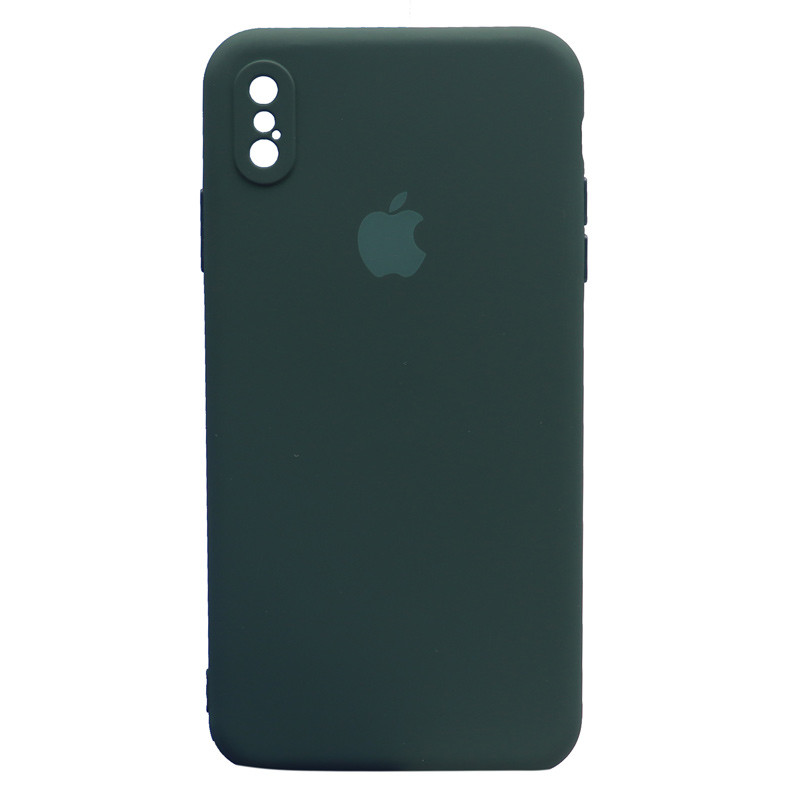 قاب طرح سیلیکونی محافظ لنزدار iPhone XS Max