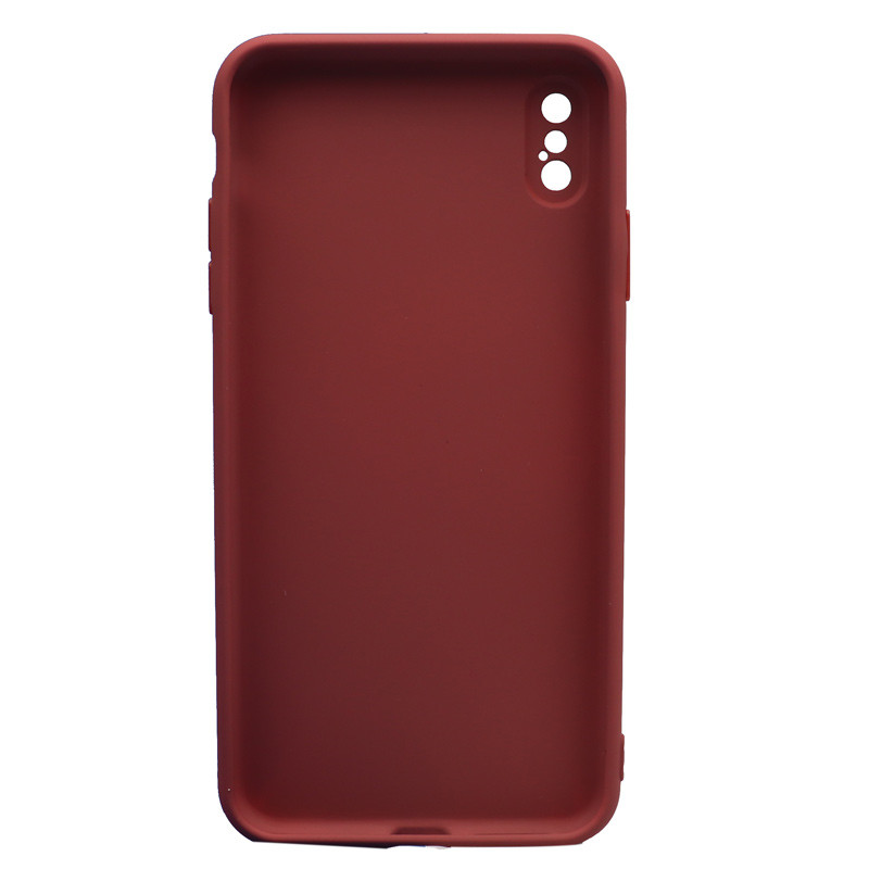 قاب طرح سیلیکونی محافظ لنزدار iPhone XS Max