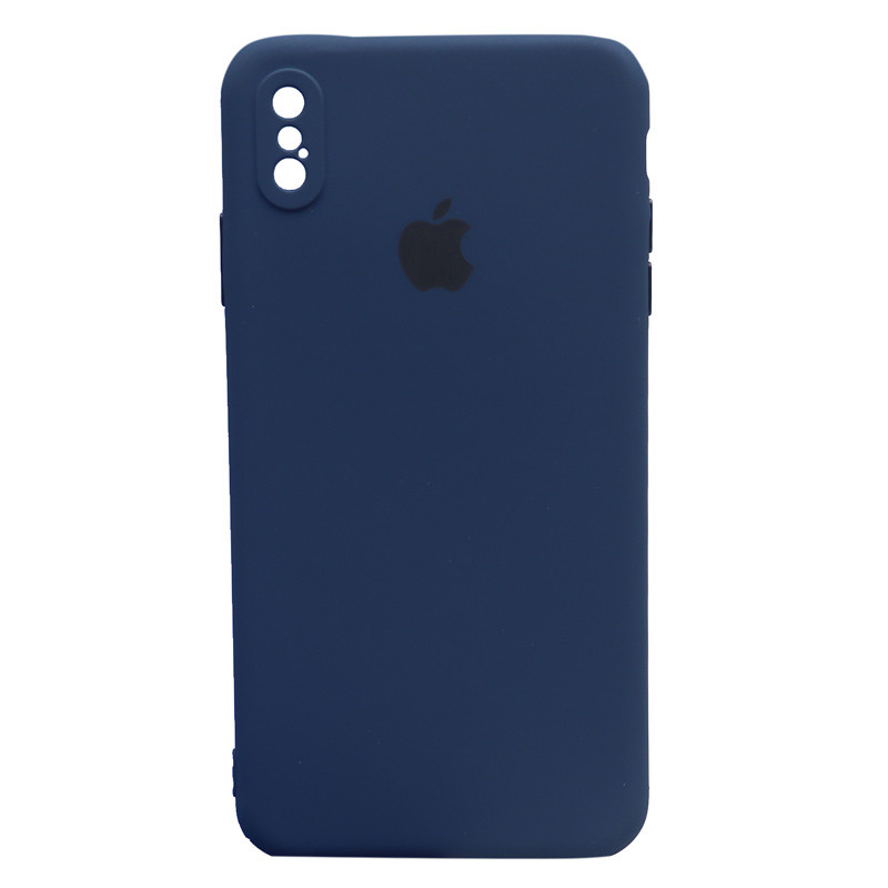 قاب طرح سیلیکونی محافظ لنزدار iPhone XS Max
