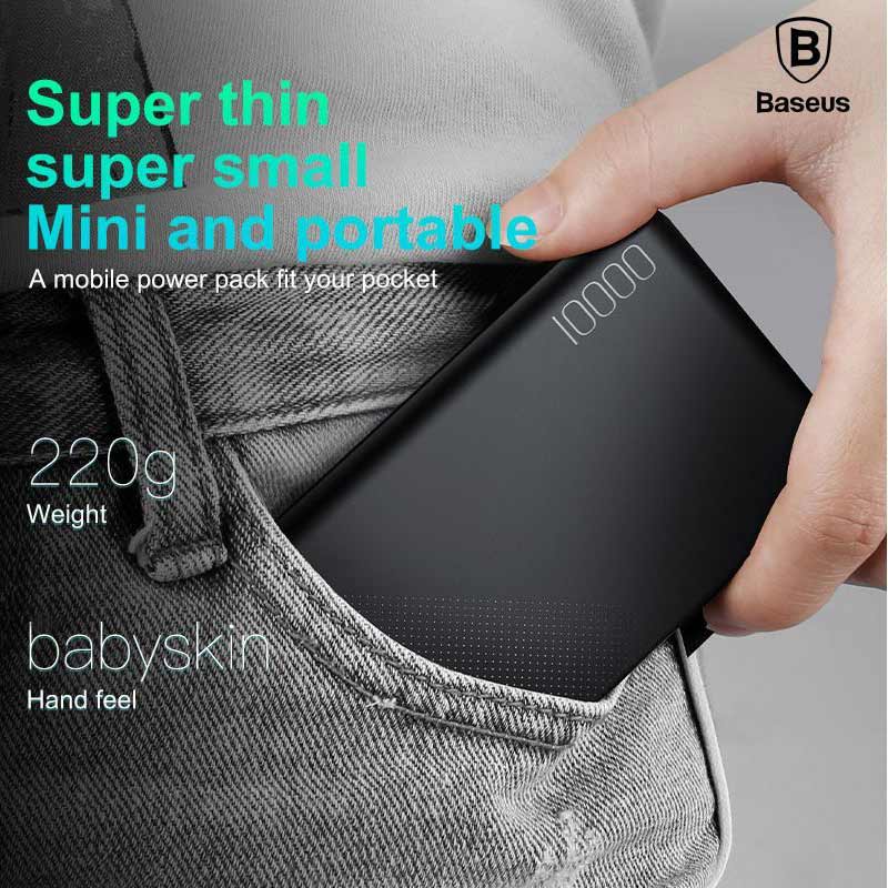 پاور بانک فست شارژ 10000 باسئوس Baseus PPALL-KU01-MIINICU