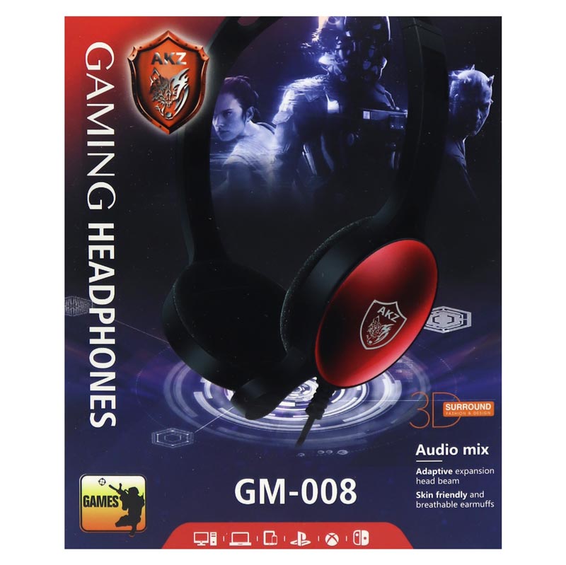هدست گیمینگ سیم دار سادیتا SADATA AKZ GM-008