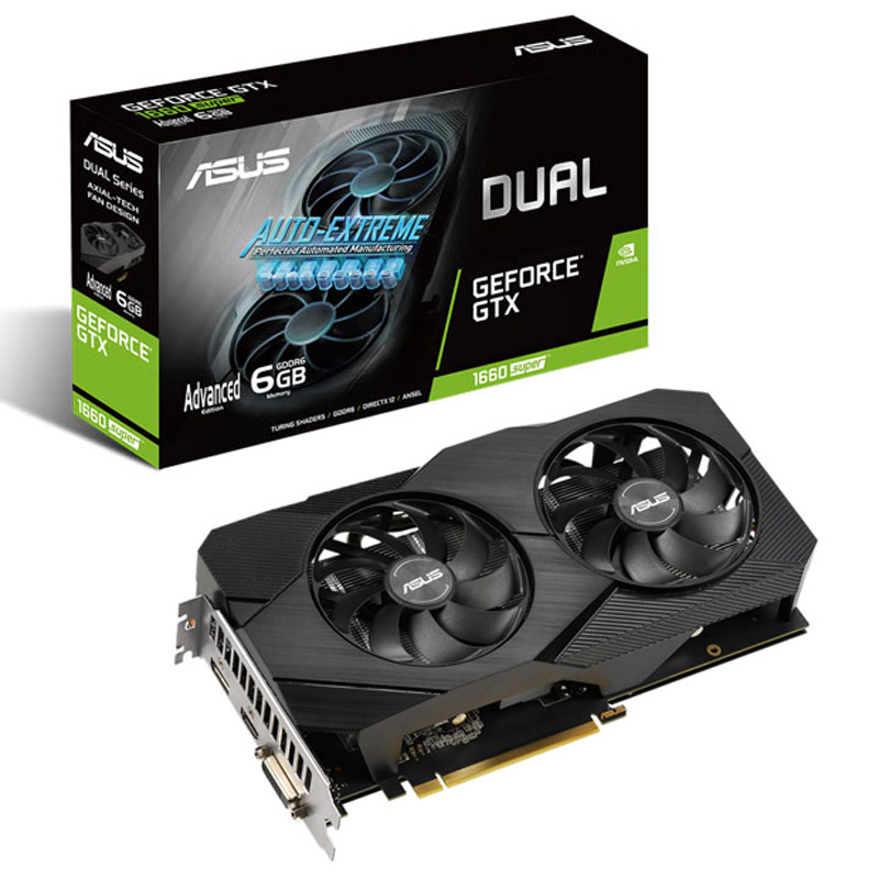کارت گرافیک ASUS DUAL GTX1660 Super A6G EVO GDDR6 192Bit