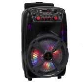 اسپیکر چمدانی بلوتوثی رم و فلش خور AVCROWNS CH-83W + میکروفن و ریموت کنترل