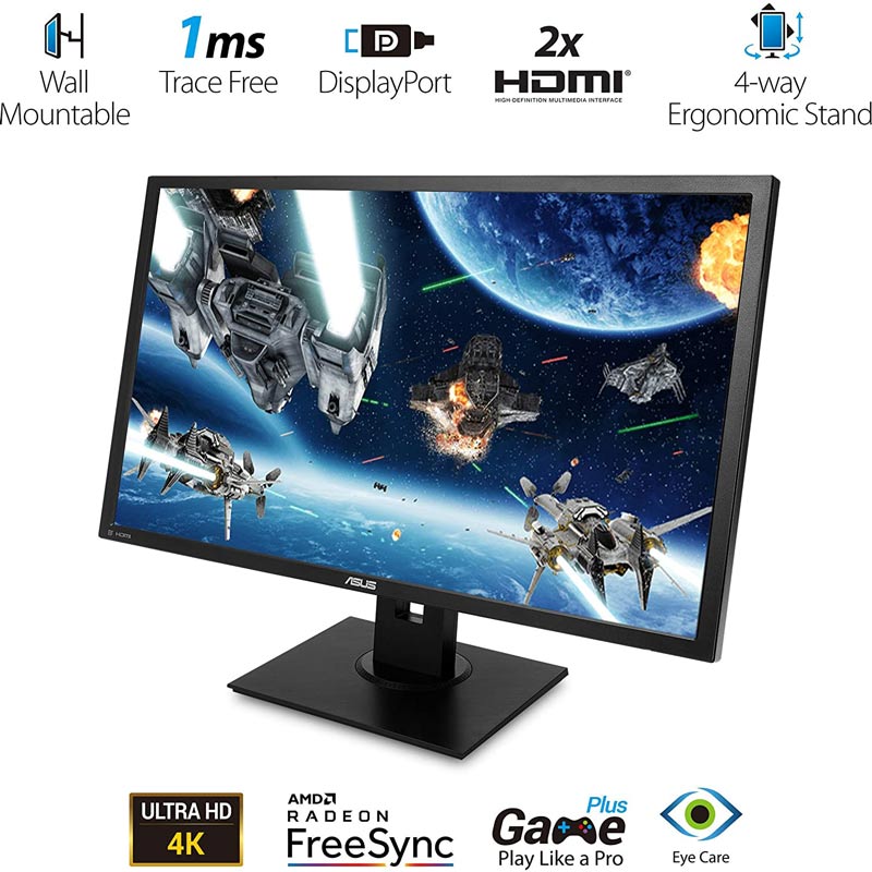 مانیتور گیمینگ ایسوس VP28UQGL سایز 28 اینچ