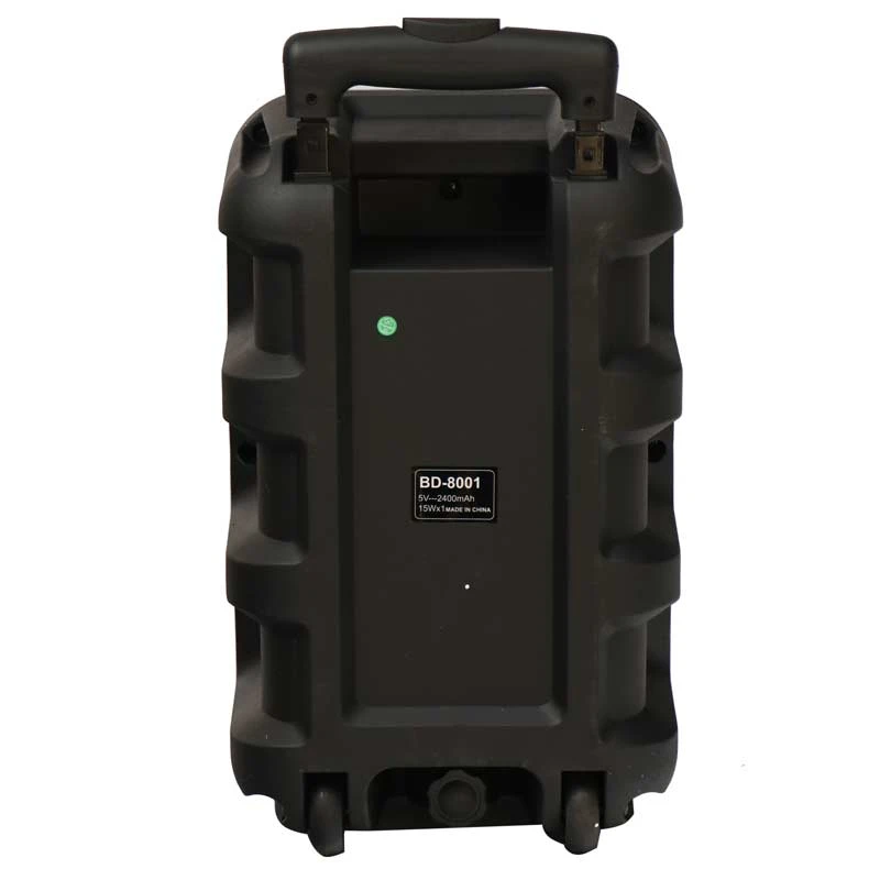 اسپیکر چمدانی بلوتوثی رم و فلش خور BDT BD-8001 + میکروفون و ریموت کنترل