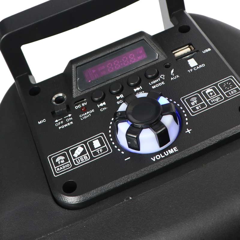 اسپیکر چمدانی بلوتوثی رم و فلش خور BT CH-T81 + میکروفن و ریموت کنترل