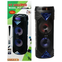 اسپیکر چمدانی رم و فلش خور BT ZQS-6203 +میکروفون و ریموت کنترل