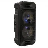 اسپیکر چمدانی رم و فلش خور BT ZQS-6205W +میکروفون و ریموت کنترل
