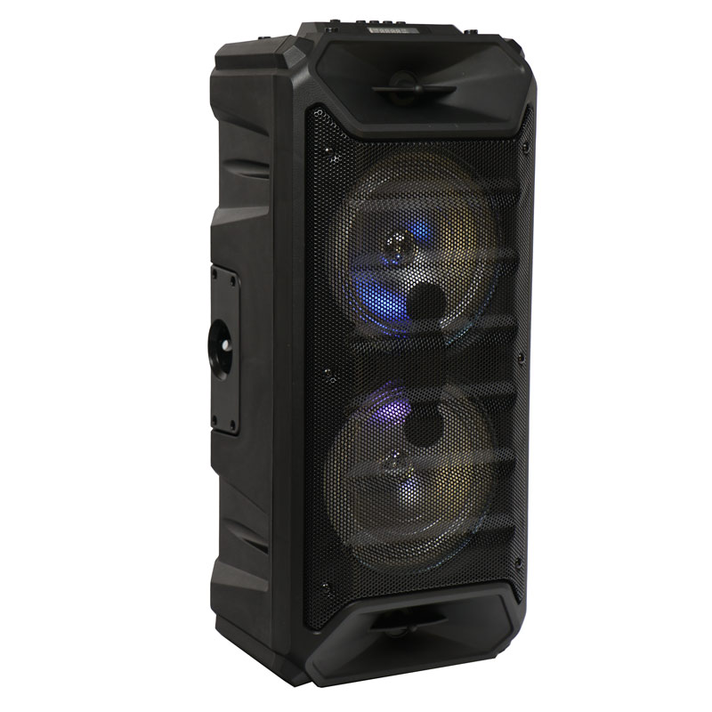 اسپیکر چمدانی رم و فلش خور BT ZQS-6205W +میکروفون و ریموت کنترل