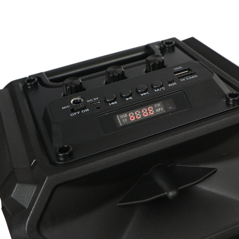 اسپیکر چمدانی رم و فلش خور BT ZQS-6205W +میکروفون و ریموت کنترل