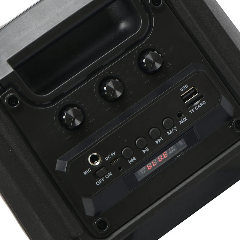 اسپیکر چمدانی رم و فلش خور BT ZQS-6205W +میکروفون و ریموت کنترل