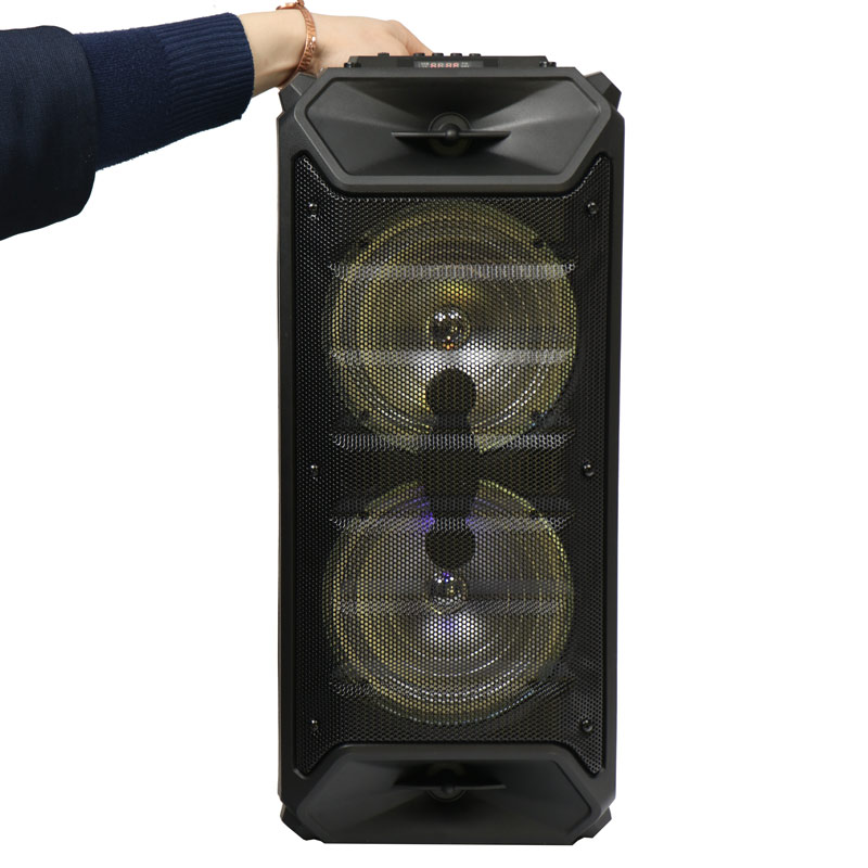 اسپیکر چمدانی رم و فلش خور BT ZQS-6205W +میکروفون و ریموت کنترل