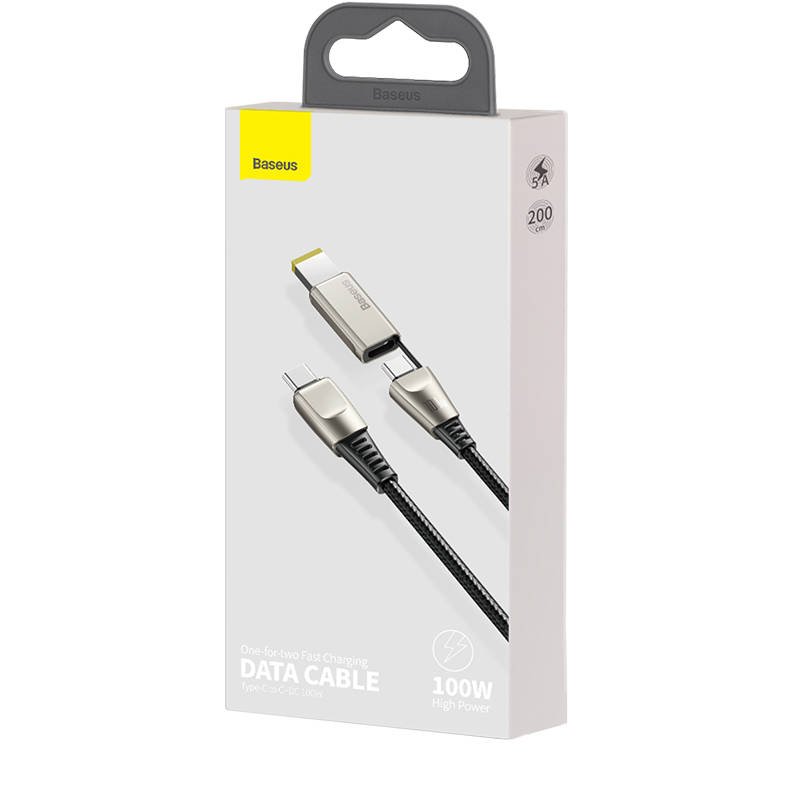 کابل تبدیل Baseus CA1T2-B Type-C To Type-C / DC 5A 2m