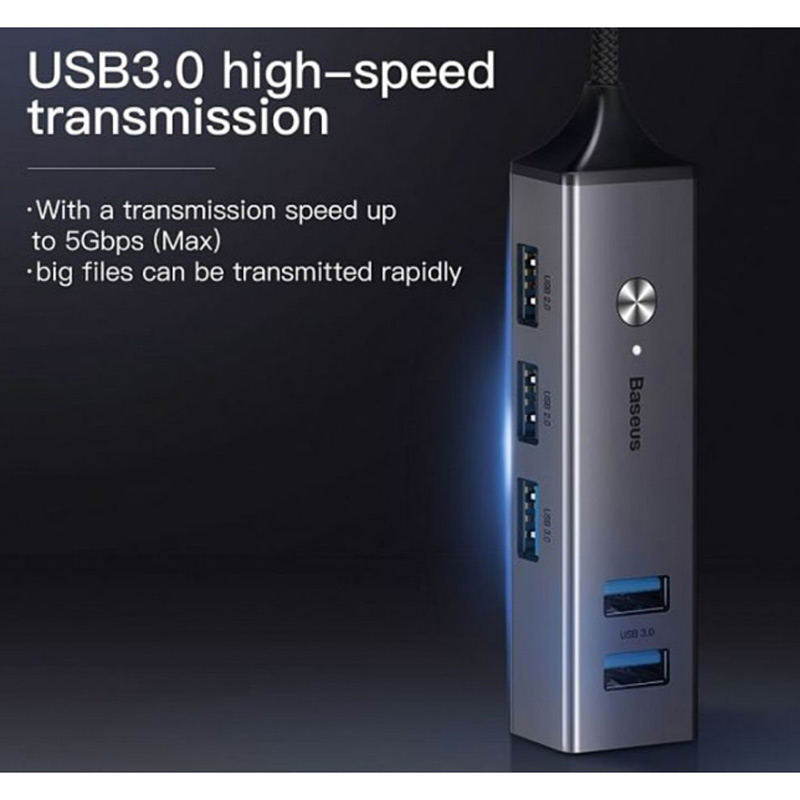 هاب 5 پورت USB3.0 باسئوس CAHUB-C0G