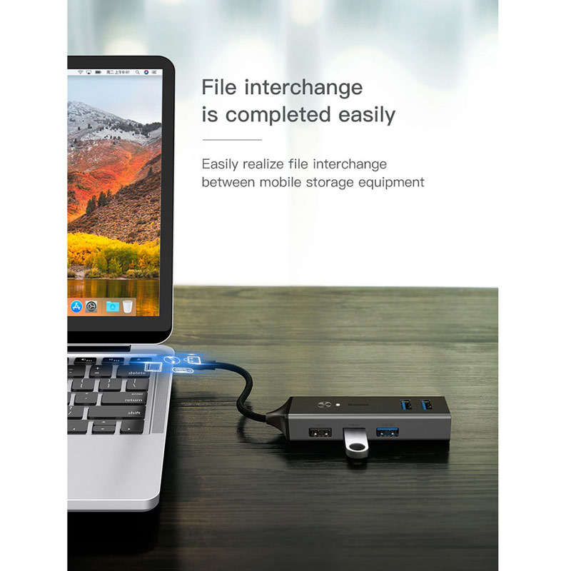 هاب 5 پورت USB3.0 باسئوس CAHUB-C0G
