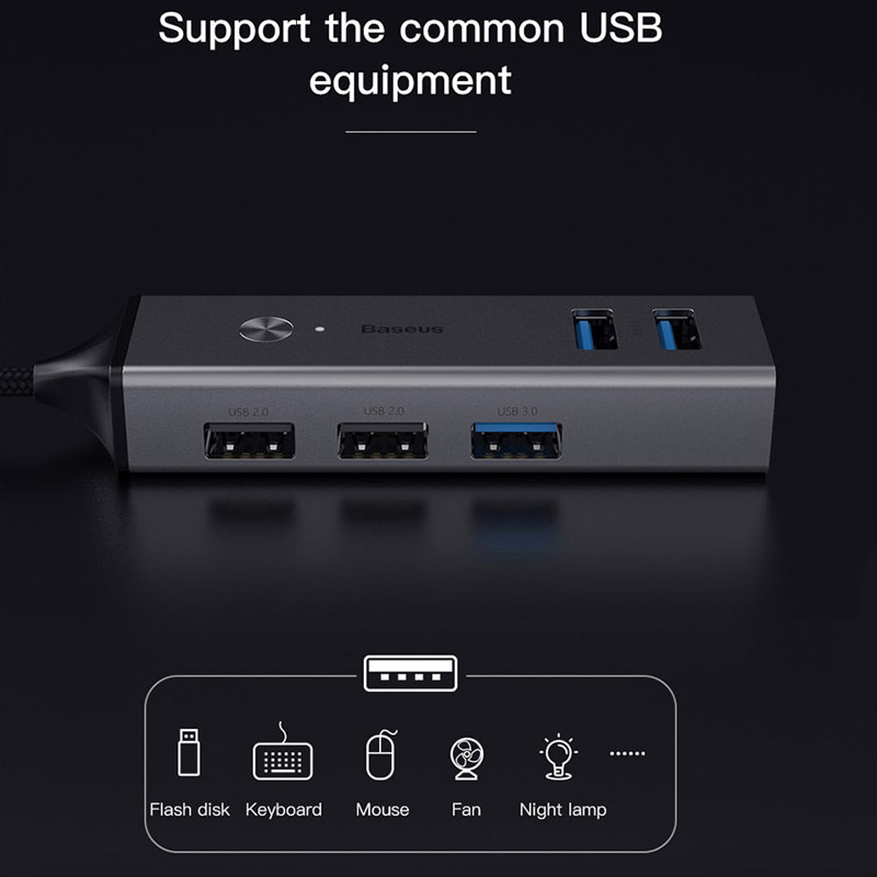 هاب 5 پورت USB3.0 باسئوس CAHUB-C0G