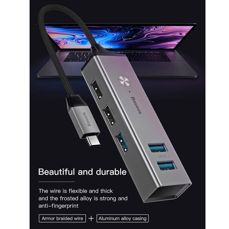هاب 5 پورت USB3.0 باسئوس CAHUB-C0G