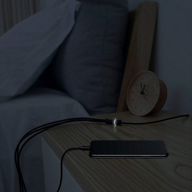 کابل 3 سر فست شارژ Baseus CAMLT-PY01 3.5A 1.2m