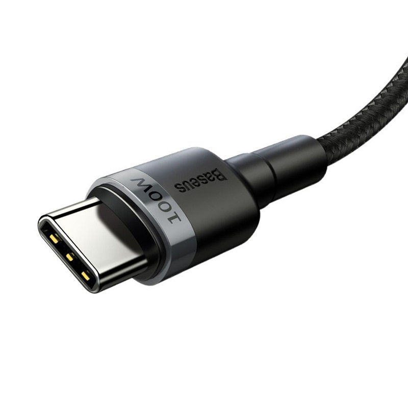 کابل تبدیل فست شارژ BASEUS CATKLF-AL QC3 PD 2.0 Type-C to Type-C 5A 2M