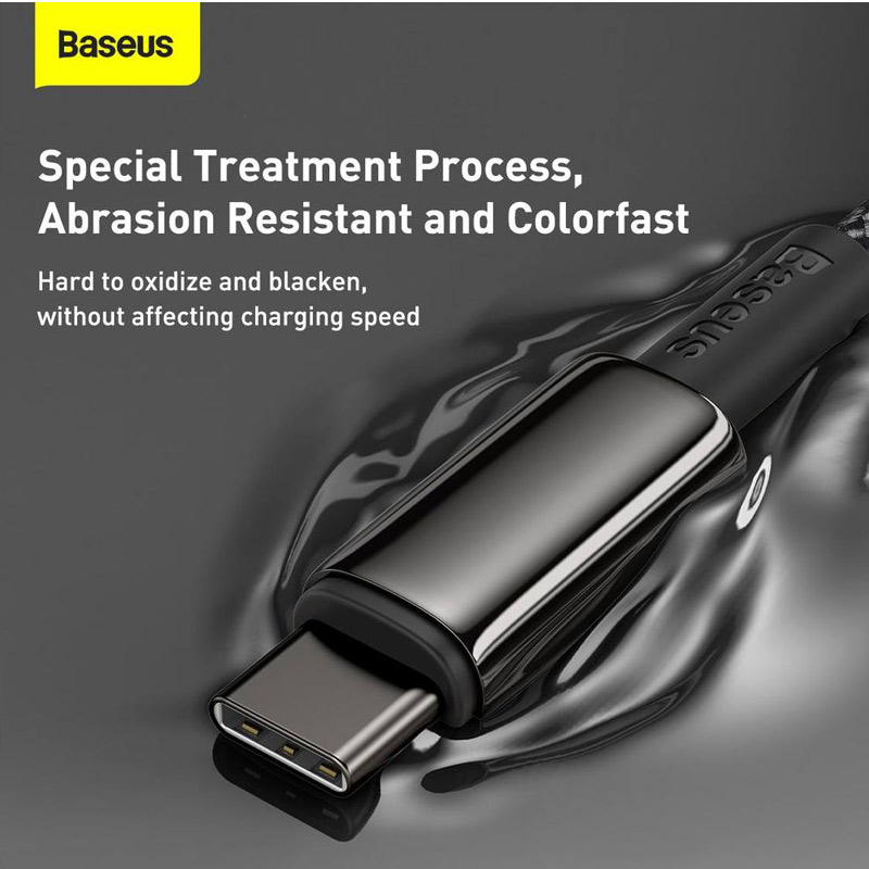 کابل تبدیل فست شارژ Baseus Tungsten Gold CATWJ-A01 PD 5A Type-C to Type-C 2m