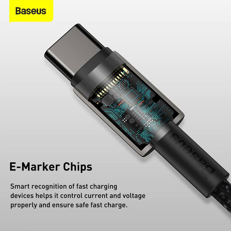 کابل تبدیل فست شارژ Baseus Tungsten Gold CATWJ-A01 PD 5A Type-C to Type-C 2m