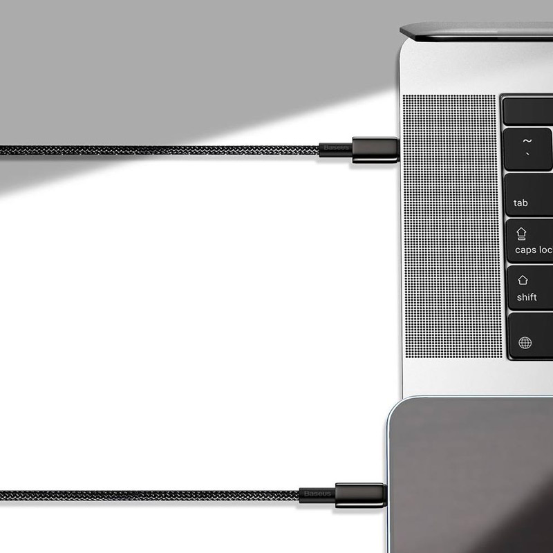کابل تبدیل فست شارژ Baseus Tungsten Gold CATWJ-A01 PD 5A Type-C to Type-C 2m