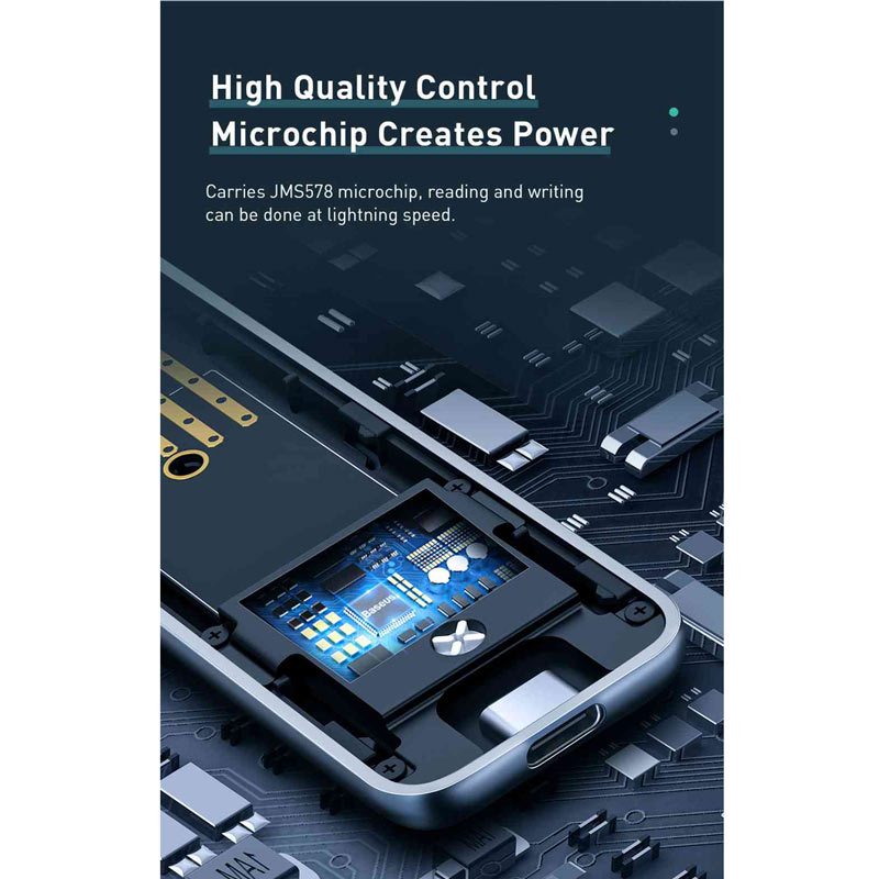باکس هارد NVMe M.2 SSD باسئوس Full Speed Series CAYPH-E0G