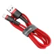 کابل آیفونی Baseus Cafule CALKLF-R 2A 3M