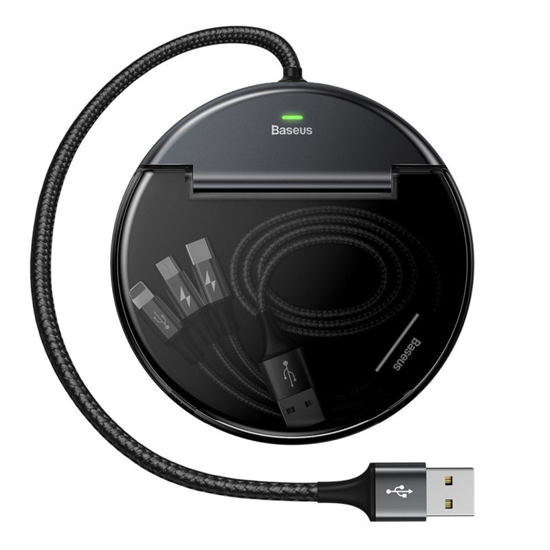 هاب شارژ 3 پورت Baseus CAHUB-FX01 + کابل 3 سر