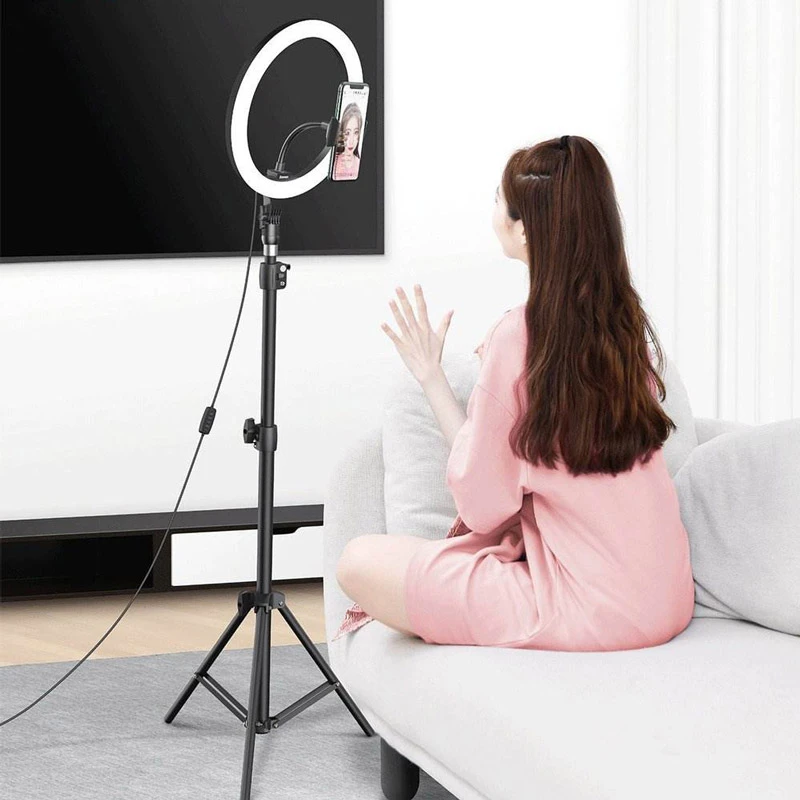 رینگ لایت پایه دار 12 اینچ Baseus Live Stream Holder CRZB12-B