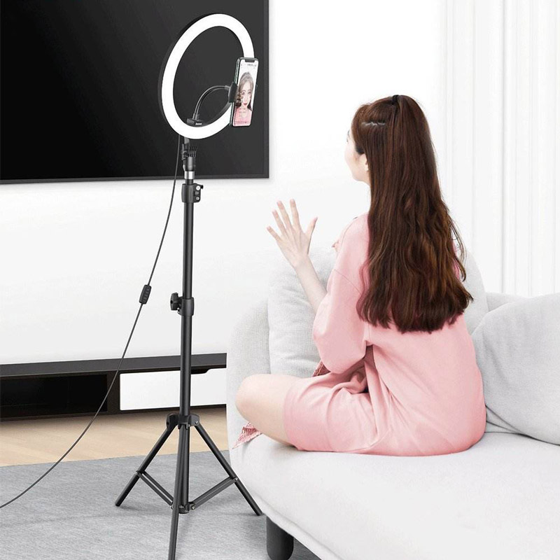رینگ لایت پایه دار 12 اینچ Baseus Live Stream Holder CRZB12-B