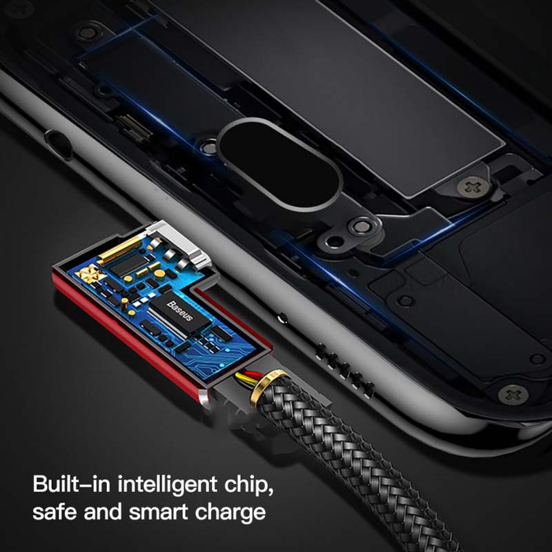 کابل میکرو یو اس بی باسئوس Baseus MVP Elbow Type Cable CAMMVP 1m