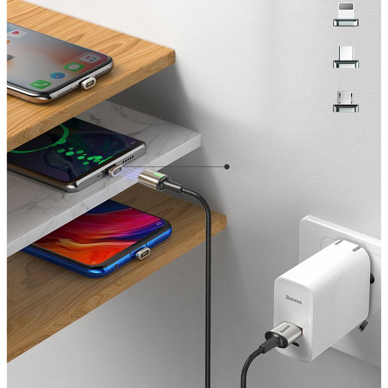 کابل 3 سر مگنتی Baseus TZCAXC-A01 2.4A 1m