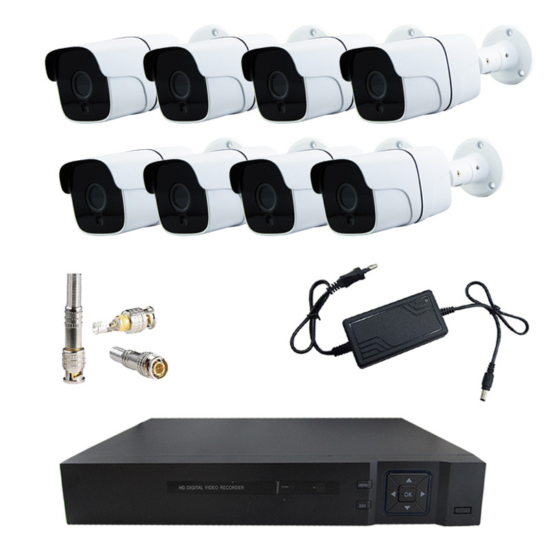 پکیج دوربین تشخیص چهره 8 تایی سی پلاس CPLUS کد 4