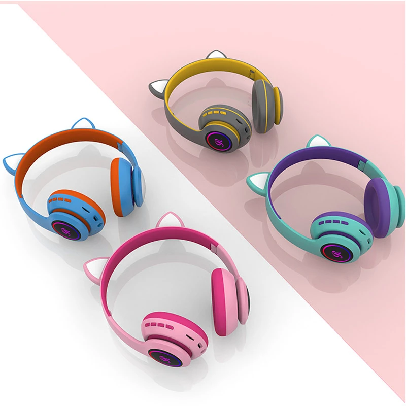 هدفون بلوتوثی رم خور Cat Ear CT-66